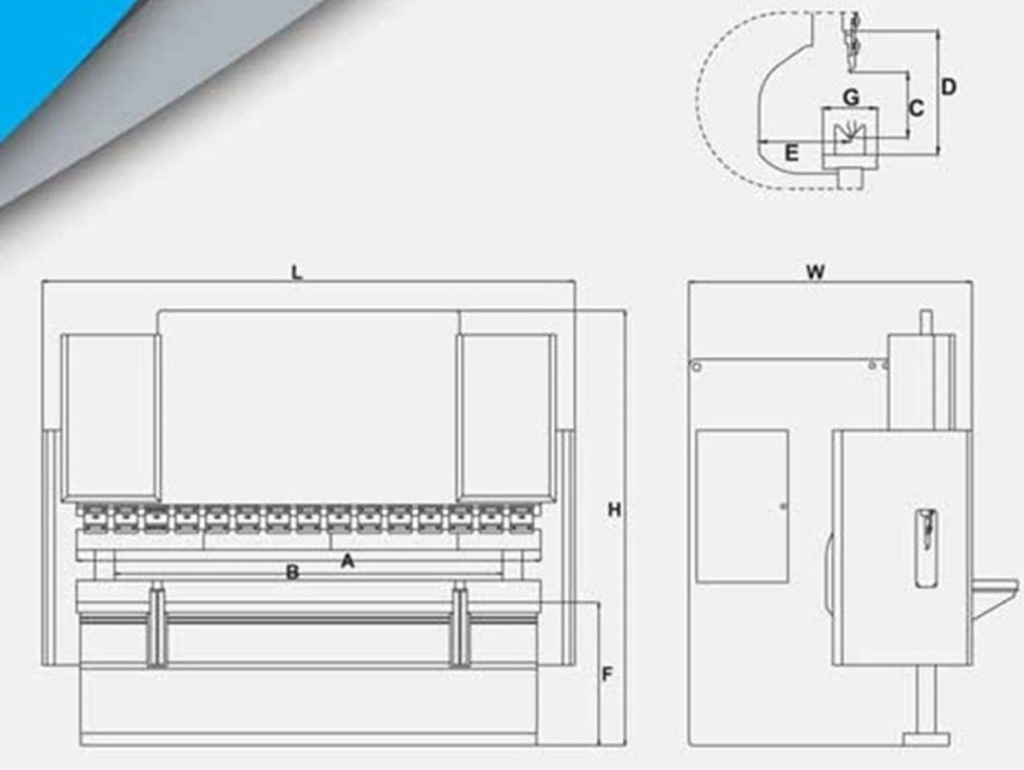 Вертикальный листогибочный пресс Metal Master серии HPJ 30160 с ЧПУ E22